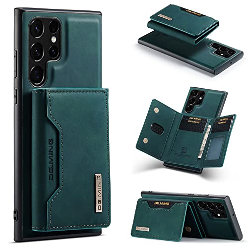 Étui pour Samsung S25 Ultra portefeuille cuir bleu idéal pour vos déplacements