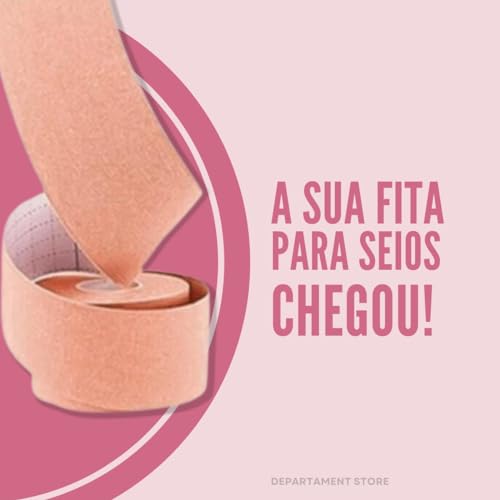 Fita adesiva Boob Tape Sutiã Invisível Levanta Seios +BRINDE Adesivo de Mamilo - DEPARTAMENT STORE