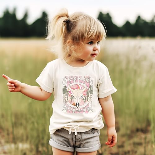 Olive Loves Apple Wild West Shirt for Toddlers and Girls Pink Desert Cowgirl Western Graphic Tee4