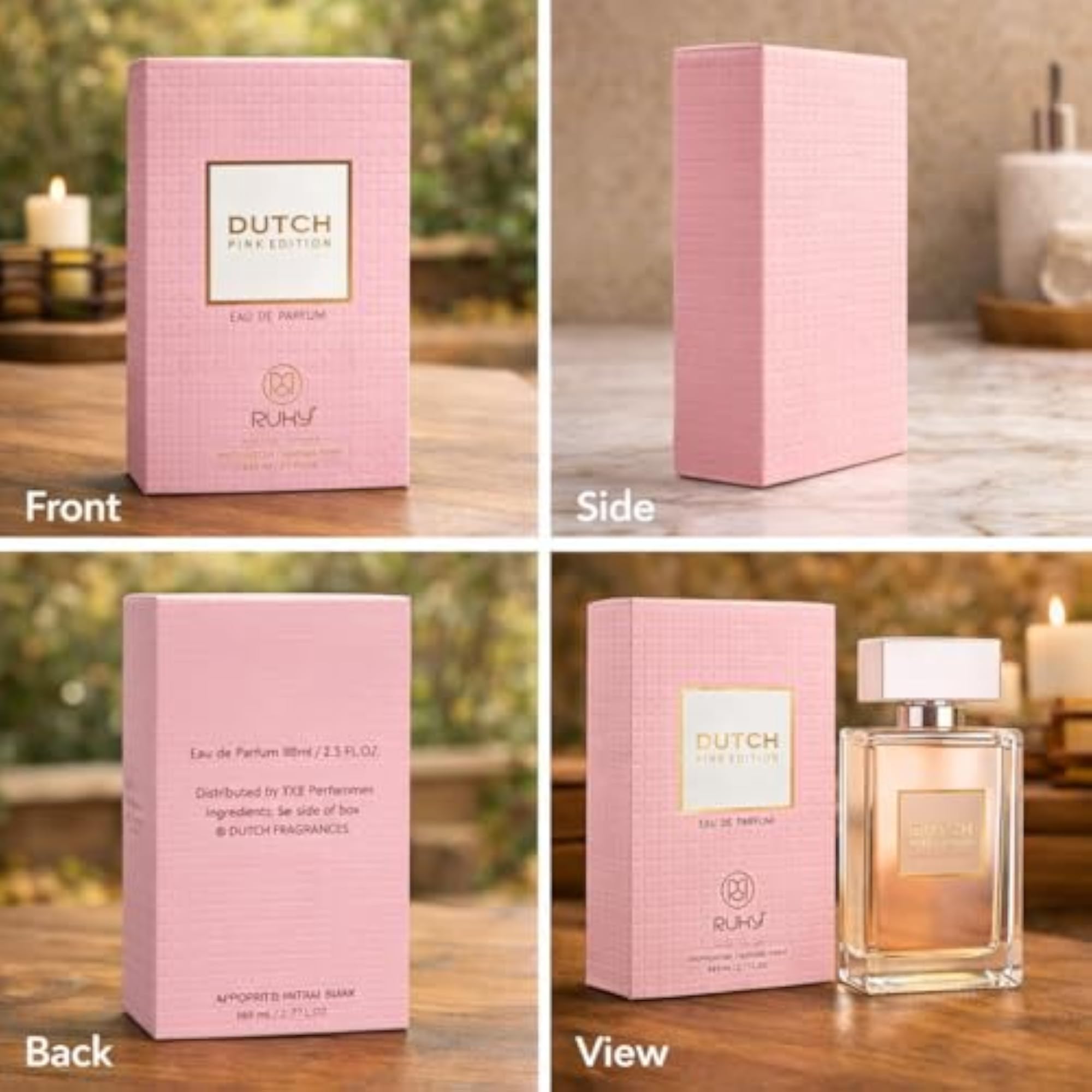 Dutch Pink Edition Perfume, 80ml for Women