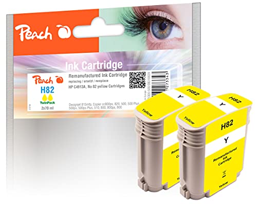 Peach Twin Pack Ink Cartridge yellow, compatible