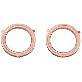 Motorcycle Exhaust pipe Gasket 2 pieces Compatible with XV125/125S Virago 97-00 XV250 Route 66/Virago/V-Star 88-18 XVS125 00-04 XVS250 00-17 Drag Star TTR110E TT-R110 08-17 TT-R90 00-07 (32.8*24*3.5)