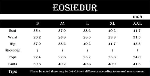Image of EOSIEDUR Womens 2 Piece Outfits & Sexy Silver Glitter Sequins & Metallic Shiny Top and Pants Set
