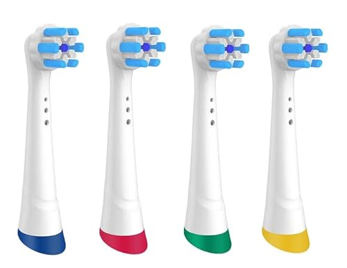 Compatible with Oral B iO Brush Heads for use with Oral-B iO Brush Heads for iO 3/4/5/6/7/8/9/10 Series Pack of 4 Heads Electric Toothbrush Replacement Brush Heads