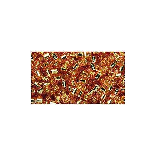 Miyuki Delica Semillas Perlas 10/0 DBM0042, silverlined Oro, 9-gram/Pack