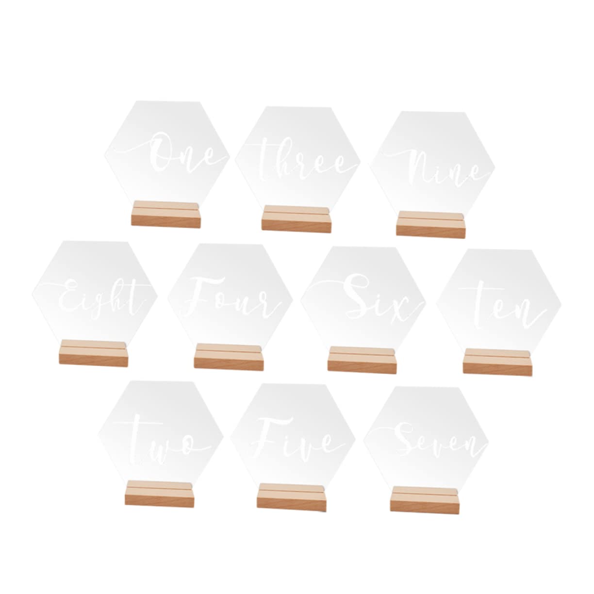 Numéros de table en acrylique pour célébrer votre grand jour