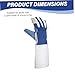 Hperu Fencing Gear Right Hand Fencing Gloves Non-Slip Adjustable Leather Gloves for Adults Puncture-Resistant Breathable Cotton-Lined Foil/Epee Fencing Gear for Training, Game
