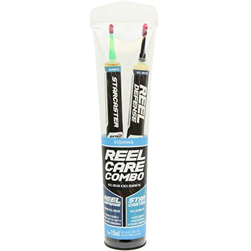 Extant Labs Reel Care Combo Fishing Reel Oil and Grease Kit, 2X 10ml Syringe