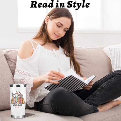 20oz Book Lover Tumbler Gift for Readers and Librarians - Image 3