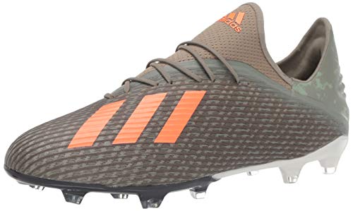 adidas Men's X 19.2 FG Football Shoe, legacy green/solar orange/chalk White, 6.5 Standard US Width US