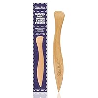 The Quilted Bear Wooden Point Turner - Ergonomic Point Turner Sewing Tool for Crisp Corners, Curved Edges & Seam Marking, Durable Wooden Turning Tool for Sewing & Quilting