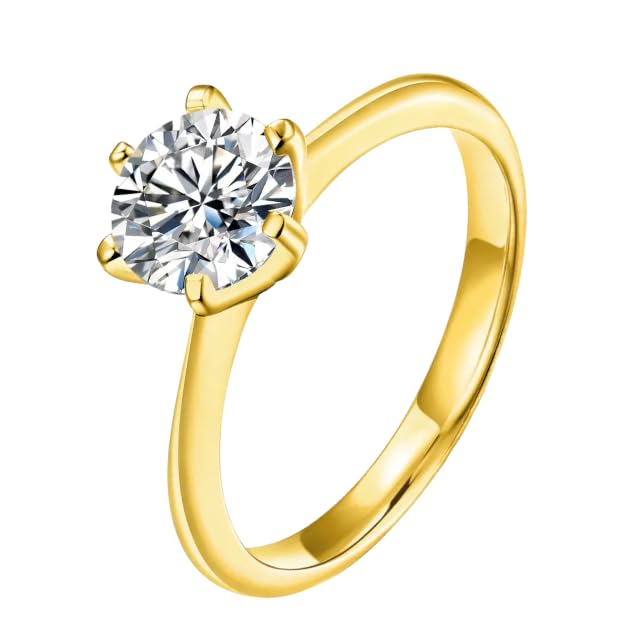 Anel Solitário Zircônia 3mm, Banhado em Ouro 18K, Tungstênio (20)