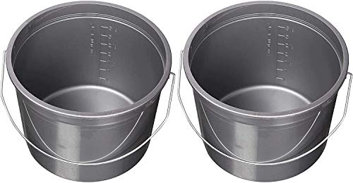 Encore Plastics 01605 Promotional Pail, 5 Quart, Silver(2pc)