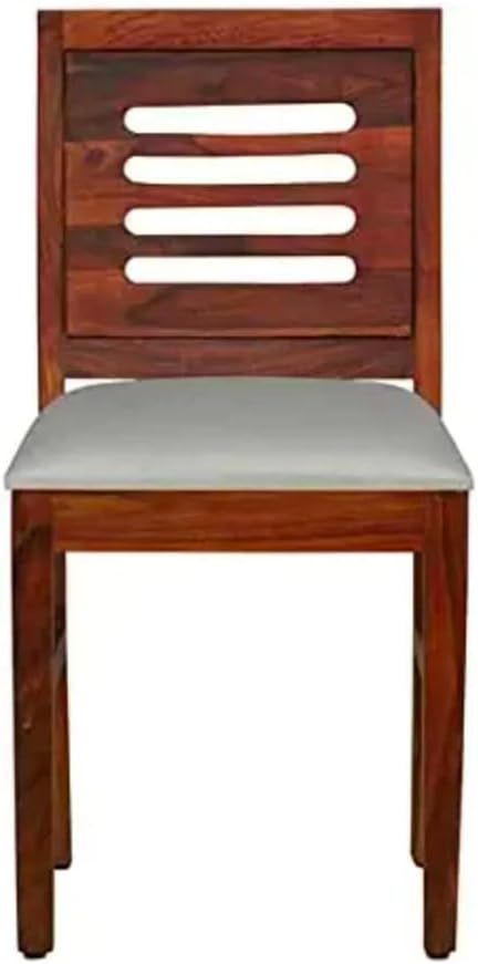 IThree Furniture Wood Dining Chair Single only | Wooden Chair, (Style 1)