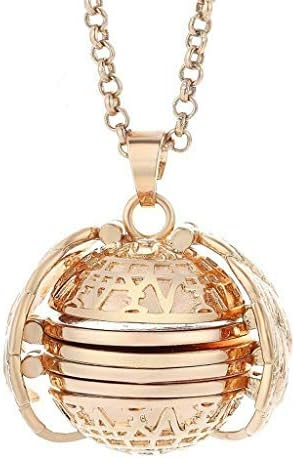Bokeley Gift for Women, Antique Silver Personalized Custom Photo Pendant Angel Wings Necklace Jewelry (Rose Gold)