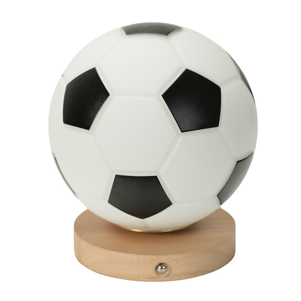 15cm Football Globe Dimmable Lamp Rechargeable LED Warm White Mood Night Light