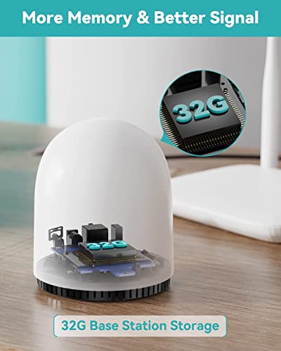 Wuuk Outdoor Cameras For Home Security, Outdoor Security Camera Wireless With 2K Hdr, Color Night Vision, 2 Way Audio, No Monthly Free, 32Gb Free Local Storage, Ip67, Alexa & Google Compatible #TOP3