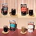 Korean café-style coffee variety pack, 4 ready-to-drink Korean convenience store drink pouches with latte, black americano, sweet americano, and hazelnut, easy-cut pouch drinks