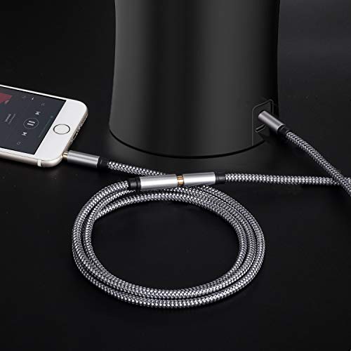 Audio Extension Cable 40Ft,Audio Auxiliary Stereo Extension Audio Cable 3.5mm Stereo Jack Male to Female, Stereo Jack Cord for Phones, Headphones,Tablets, MP3 Players and More (40Ft/12M, Silver)