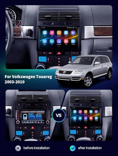 Autoradio para Touareg con pantalla táctil, Carplay y Bluetooth 2
