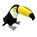 Wild Planet K8382 All About Nature Toucan Jouet en Peluche, Noir, 37 cm