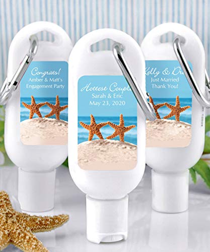 arabiner SPF 30, Custom Sunscreen for Wedding Favors, Bridal Showers, Party Favors (Set of 12) L8