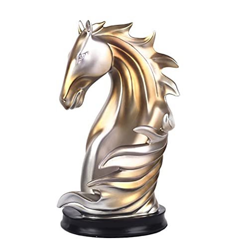 LL-COEUR Tête de Cheval Porte-Bouteille Décoratif Casier à Vin Original Support pour Bouteille Sculpture (Couleur d'argent) Cover