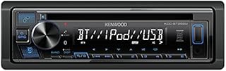 KENWOOD KDC-BT282U CD Car Stereo - Single Din, Bluetooth Audio, USB MP3, FLAC, Aux in, AM FM Radio, Detachable face with White 13-Digit LCD Display and Blue Button Illumination