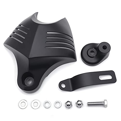 Httmt Mt246-001-Bk Black Horn Cover Compatible With Big Twins V-Rods Stock Cowbell Horns 1992-2020 #TOP3