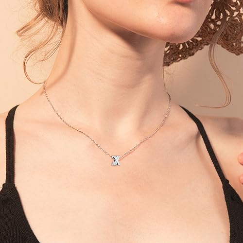 PARCOM S925 Silver Letter X Charm Fits Pandora Bracelet Necklace for Women by PARCOM - Used condition - Image 4