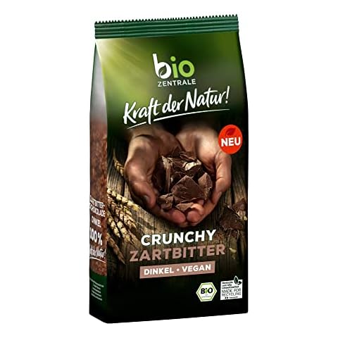 biozentrale Müsli Crunchy Zartbitter | 375 g knuspriges Bio Müsli | mit veganer Zartbitterschokolade Cover