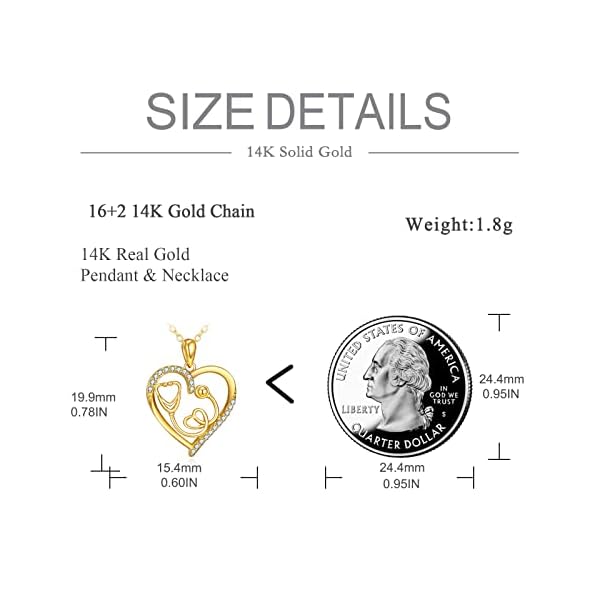 KECHO 14K Solid Gold Nurse Gifts for Women Heart Stethoscope Nurse Earrings Stethoscope Pendant Necklace Graduation Birthday Christmas Jewelry Gifts for Doctor Nurse Medical Student - Image 6