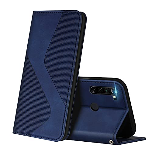 ZONNAVI Cover per Xiaomi Redmi Note 8, Flip Custodia Pelle PU con [Slot Cart] [Supporto Stand] [Magnetica], Cover a Libro Portafoglio per Xiaomi Redmi Note 8 (Blu)