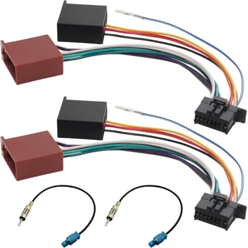 Acmerota Faisceau de câbles d'autoradio 16 broches Adaptateur radio ISO pour Pioneer DEH AVH MVH AVIC 2003 et suivants Câble adaptateur d'autoradio ISO...