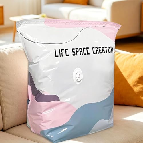 Almacenamiento al vacío reutilizable para ropa de cama y organización eficiente de ropa 5