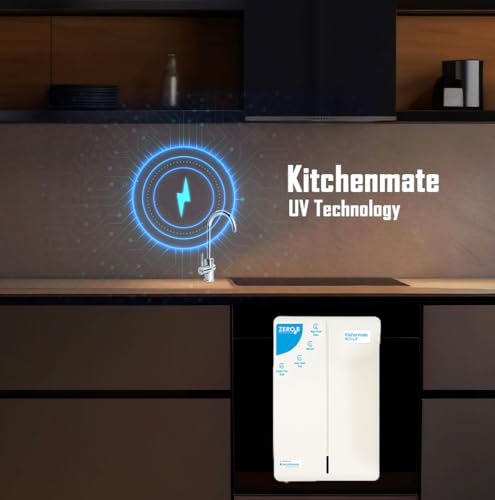 Image of Zero B New Kitchenmate UV Under the Sink Water Purifier | Under Counter Instant Purification | 4 Stage | 1 LPM Flow Rate | Sleek and Compact Design | Ideal for Modular Home Kitchens & Offices