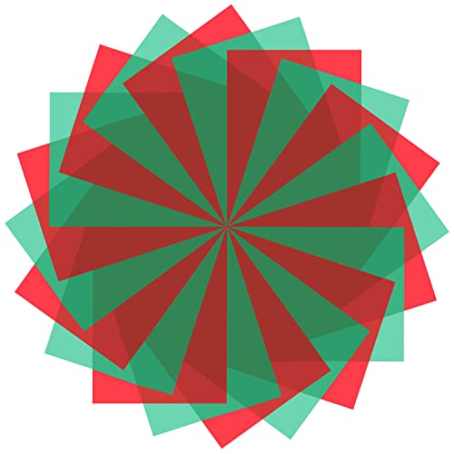 Landscape Light Filter 18 Pieces Red Green Christmas Gel Light Filter Colored...