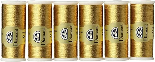 Dmc Diamant hilo metálico 35 m D3852 pack 6 rollos miniatura 1