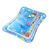 1 Pc Cojín De Agua Hinchable Para Gatear Cojín De Estimulación Sensorial De Actividad Cojín De Agua Para Bebé Alfombra De Agua Almohadilla De Bebé Creativa Blue BESTonZON