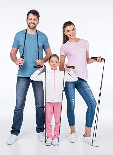 Malachi Jump Rope,Tangle-Free Ball Bearing Speed Rope Cable Skipping Rope,Adjustable Jumping Rope Workout With Memory Foam Handles For Women Men Kids #TOP5