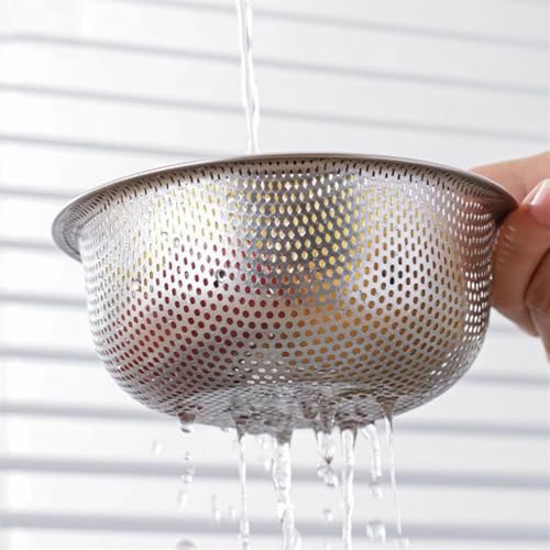 Colador de acero inoxidable para fregadero de cocina miniatura 7