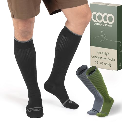 Coco Compression Socks (20-30 mmHg Support) for Men & Women
