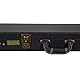Crossrock Wooden Guitar Case -Fits Jazzmaster (Modern Style)/Jaguar Style Electric Guitars- Vintage Hardware, Sponge Lining, Metal Feet, Storage Space-Black (CRW520JMBK)