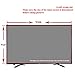 XRRX 50-75 Inch Anti Glare TV Film - Indoor & Outdoor TV Screen Protector Anti Blue Light, Matte Make The Light Soft Relieve Eye Strain, No Bubbles / 58in 1269x721mm