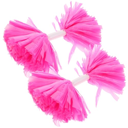 BESPORTBLE 2pcs Cheerleading Orange Cheerleader Cheerleading Luggage for Suitcases Cheer Orange Pompoms Pink Plastic