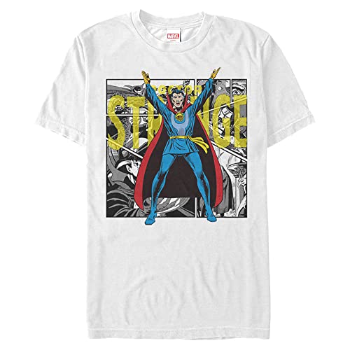 T-shirt Marvel grande taille pour homme blanc 4XL en coton à manches courtes
