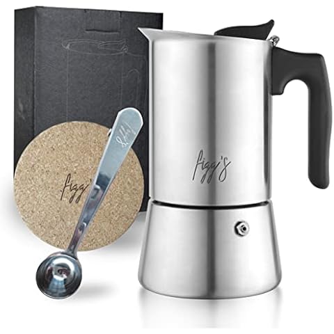 figg Espressokocher Induktion geeignet - Edelstahl Cover