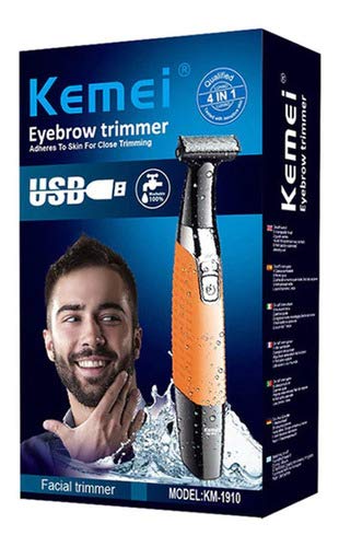 Barbeador Eletrico Prestobarba Barbershop Kemei Km-1910