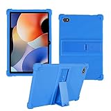 HminSen Case for Blackview Tab 7 and Tab 7 Pro Tablet,Kids Friendly Silicone Cover for Blackview OSCAL Pad 10 Tablet/TECLAST P30S/M40 Plus/M40S/M40 PRO/P20S/P20HD/P40HD 10 inch 2023 Tablet (Blue)
