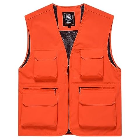 Zeiyignr Men's Lightweight Fishing Vest Cover